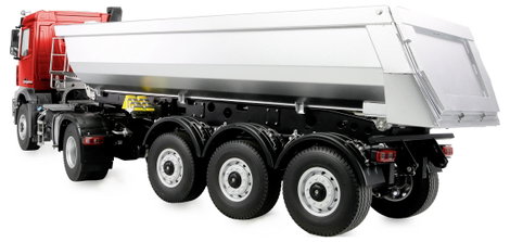 Amewi 22695 Mercedes-Benz Arocs Sattelzug mit Kippauflieger 1:14 Elektro RC kezdő funkcionális model 4. kép