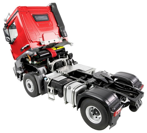 Amewi 22695 Mercedes-Benz Arocs Sattelzug mit Kippauflieger 1:14 Elektro RC kezdő funkcionális model 5. kép