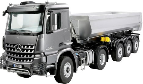 Amewi 22696 Mercedes-Benz Arocs Sattelzug mit Kippauflieger 4x4 1:14 RTR anthrazit 1:14 Elektro RC k