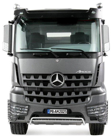 Amewi 22696 Mercedes-Benz Arocs Sattelzug mit Kippauflieger 4x4 1:14 RTR anthrazit 1:14 Elektro RC k 2. kép