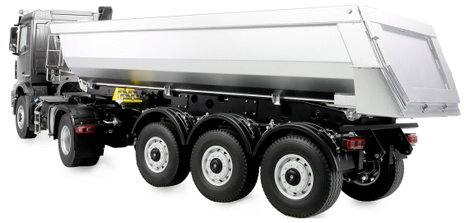 Amewi 22696 Mercedes-Benz Arocs Sattelzug mit Kippauflieger 4x4 1:14 RTR anthrazit 1:14 Elektro RC k 4. kép