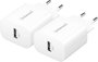 Intenso W5A white double pack USB-C adapter 5 W USB-A Fehér Aljzat dugó bélyegkép