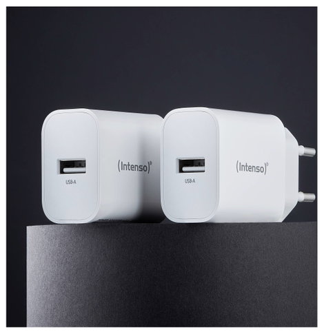 Intenso W5A white double pack USB-C adapter 5 W USB-A Fehér Aljzat dugó 5. kép