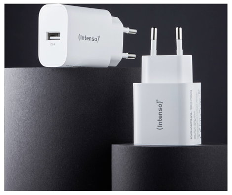 Intenso W5A white double pack USB-C adapter 5 W USB-A Fehér Aljzat dugó 6. kép
