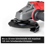 Einhell 4431140+4540011 Akkus sarokcsiszoló 125 mm akku nélkül, töltő nélkül 18 V 11. bélyegkép