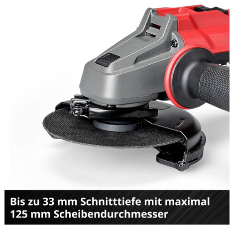 Einhell 4431140+4540011 Akkus sarokcsiszoló 125 mm akku nélkül, töltő nélkül 18 V 11. kép
