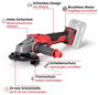 Einhell 4431140+4540011 Akkus sarokcsiszoló 125 mm akku nélkül, töltő nélkül 18 V 3. bélyegkép