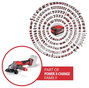 Einhell 4431140+4540011 Akkus sarokcsiszoló 125 mm akku nélkül, töltő nélkül 18 V 8. bélyegkép