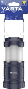 Varta 15673101111 VARTA Lantern L10 3AA ohne Batt. Kemping lámpás 150 lm 272 g Fekete bélyegkép