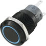 Vandálbiztos nyomógomb 250 V/AC 5 A 1 x Ki/(Be) kék TRU COmPONENTS LAS1-AGQ-11E/B IP67 bélyegkép