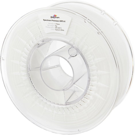 Spectrum Filaments 80075 HIPS-X GYPSUM WHITE 3D nyomtatószál HIPS, Support anyag ütésálló, Matt, Kön