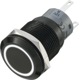 Vandálbiztos nyomógomb 250 V/AC 5 A 1 x Ki/(Be) fehér TRU COmPONENTS LAS1-AGQ-11E/W IP67