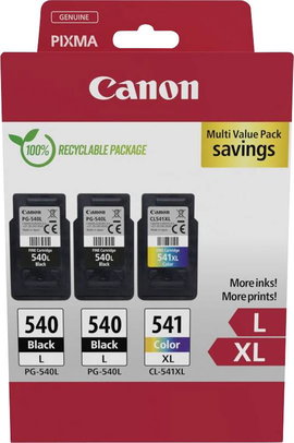 Canon Tinta 540L x2/CL-541XL Multipack Eredeti 3 db-os csomag Fekete, Színes 5224B017