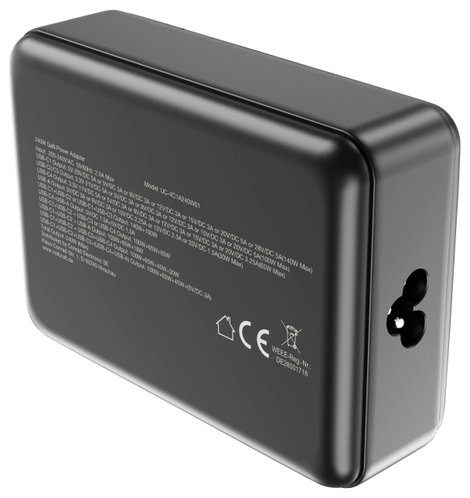 VOLTCRAFT UC-4C1A240W01 USB-s töltőállomás 240 W USB-C®, USB-A Power Delivery 3.0 Fekete Beltér GaN, 8. kép