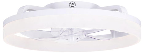 Westinghouse Mennyezeti ventilátor 20 W (Ø x Ma) 500 mm x 165 mm Fehér Időzítő, Távirányítóval, Vilá 2. kép