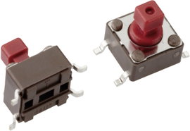 SMD nyomógomb 12 V/DC 50 mA, 1 x ki/(be), Mentor 1254.1107