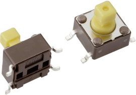 SMD nyomógomb 12 V/DC 50 mA, 1 x ki/(be), Mentor 1254.1307