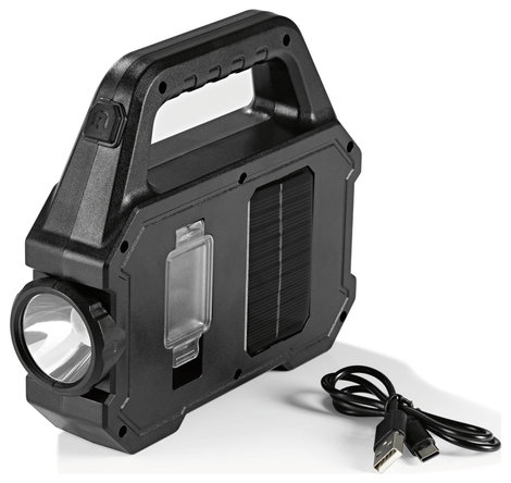 easymaxx 12899 LED, COB LED Munkalámpa Akkuról üzemeltetett, Napenergiával üzemeltetett 2. kép