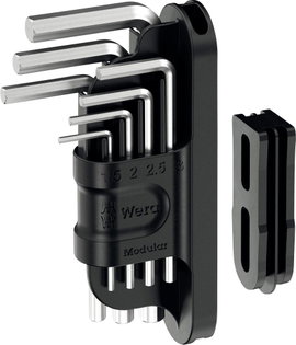Wera Tool-Check Modular Winkelschlüssel 1 Belső hatlap Hajlított csavarhúzó készlet 1.5 mm, 2 mm, 2.