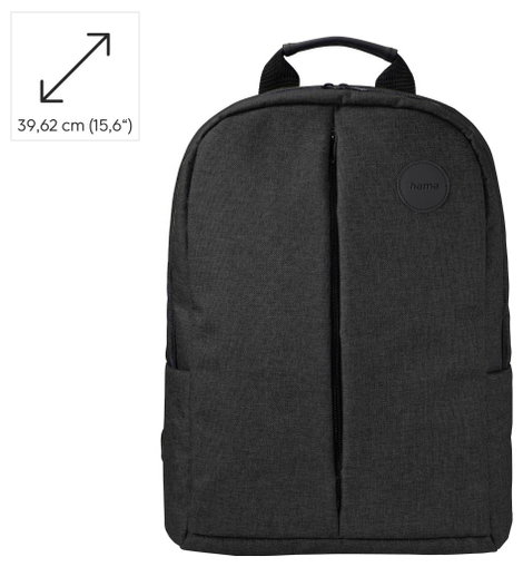 Hama Notebook hátizsák Alkalmas: Max.: 39,6 cm (15,6) Fekete 3. kép