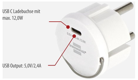 Brennenstuhl Adapter 12 W Fehér 3. kép