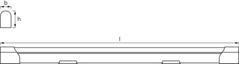 OSRAM HOMELIGHTING LED Value Batten 600 mm 10 W 4000 K LEd-es világító léc 4. kép