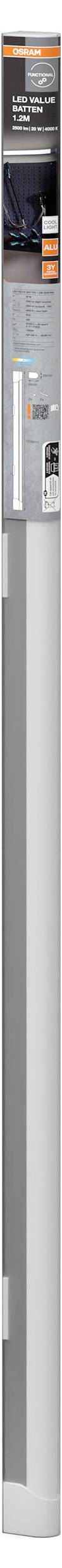 OSRAM HOMELIGHTING LED Value Batten 1200 mm 20 W 4000 K LEd-es világító léc 3. kép