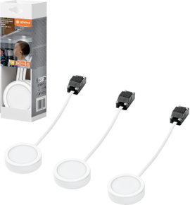 LEDVANCE Undercabinet Spot Puck 65mm 3 x 3W 830 White LED-es polc alá szerelhető lámpa 3.00 W Melegf