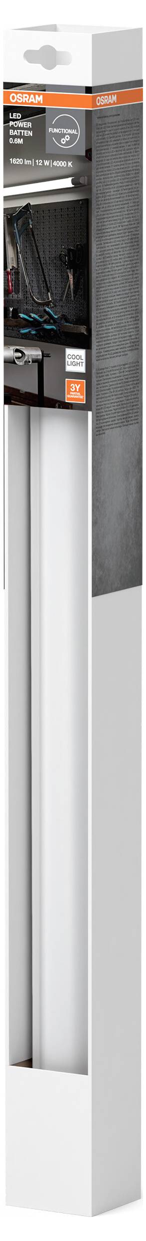 OSRAM HOMELIGHTING LED Power Batten 600 mm 12 W 4000 K LEd-es világító léc 3. kép