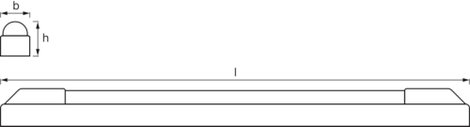 OSRAM HOMELIGHTING LED Power Batten 600 mm 12 W 4000 K LEd-es világító léc 4. kép