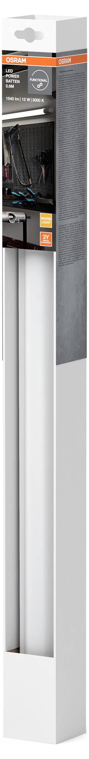 OSRAM HOMELIGHTING LED Power Batten 600 mm 12 W 3000 K LEd-es világító léc 3. kép