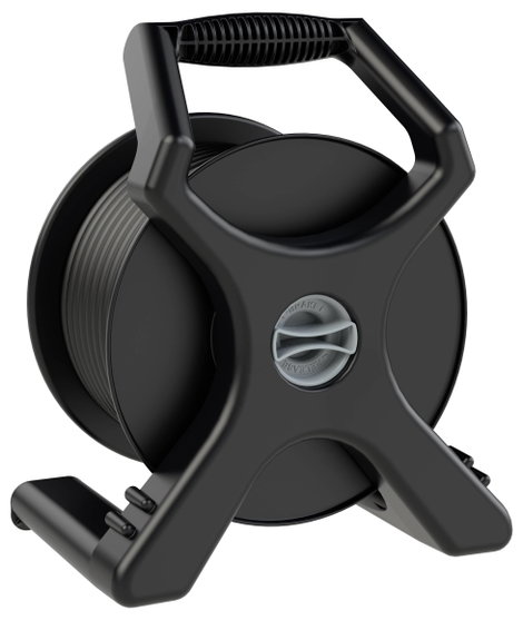 PC Electric 9250012-p Kábeldob 25 m Fekete Védőérintkezős gumi dugó 2. kép
