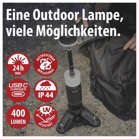Brennenstuhl 1173740008 Munkalámpa 400 lm 540 g Fekete, Fehér 2. kép