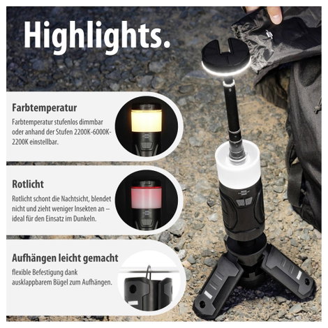 Brennenstuhl 1173740008 Munkalámpa 400 lm 540 g Fekete, Fehér 5. kép