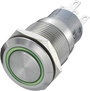 Vandálbiztos nyomógomb 250 V/AC 5 A 1 x Ki/(Be) piros/zöld TRU COmPONENTS LAS1-AGQ-11E/R-G IP67 bélyegkép