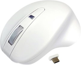 Matias M20DCW Ergonomikus egér Vezeték nélküli Optikai Fehér 4 Gombok 1000 dpi, 1600 dpi Ergonómikus