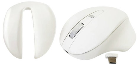 Matias M20DCW Ergonomikus egér Vezeték nélküli Optikai Fehér 4 Gombok 1000 dpi, 1600 dpi Ergonómikus 4. kép