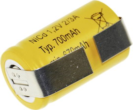 Mexcel Speciális akku 2/3 A NiCd 1.2 V 700 mAh