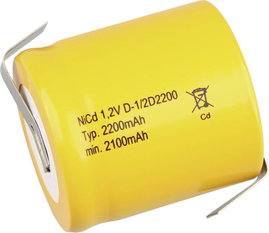 Mexcel Speciális akku 1/2 D NiCd 1.2 V 2200 mAh