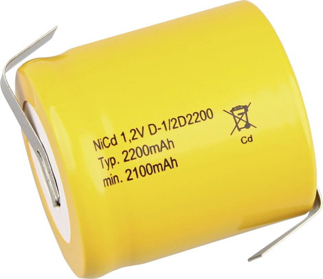 Mexcel Speciális akku 1/2 D NiCd 1.2 V 2200 mAh