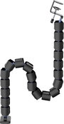 SpeaKa Professional SP-13403052 Kábelkötöző tömlő ABS, Acél, Termoplaszt Fekete rugalmas (H x Sz x bélyegkép