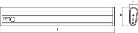 OSRAM HOMELIGHTING Linear LED Mobile USB 200 White 4099854497391 LED-es polc alá szerelhető lámpa 4. kép