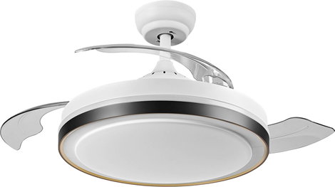 OSRAM HOMELIGHTING Ceiling Fan Retractable 1070 66W White Mennyezeti ventilátor 66 W