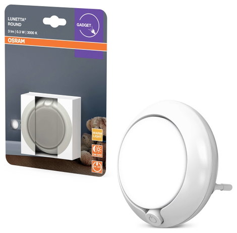 OSRAM HOMELIGHTING Lunetta Round White 4099854530616 LED-es éjszakai fény Melegfehér Fehér 2. kép