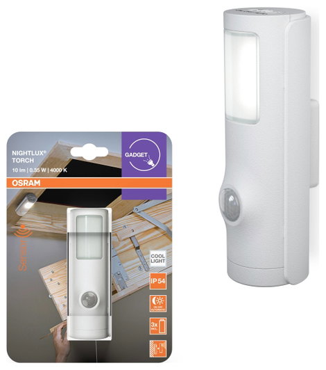 OSRAM HOMELIGHTING Nightlux Torch White 4099854531231 LED-es éjszakai fény zseblámpával 2. kép