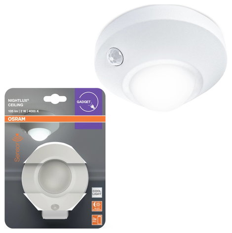 OSRAM HOMELIGHTING NIGHTLUX Ceiling White 4099854530807 LED-es éjszakai fény Hidegfehér Fehér 2. kép