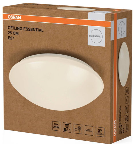 OSRAM Ceiling Essential 250mm E27 4099854444609 LED-es kültéri fali lámpa Fehér 3. kép