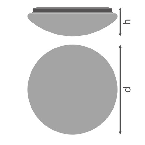 OSRAM Ceiling Essential 250mm E27 4099854444609 LED-es kültéri fali lámpa Fehér 4. kép