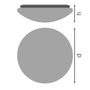 OSRAM Ceiling Essential 250mm E27 4099854444609 LED-es kültéri fali lámpa Fehér 4. bélyegkép