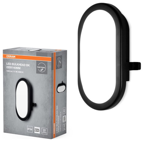 OSRAM HOMELIGHTING LED Bulkhead 11W 4000K Black LED-es fali lámpa 2. kép